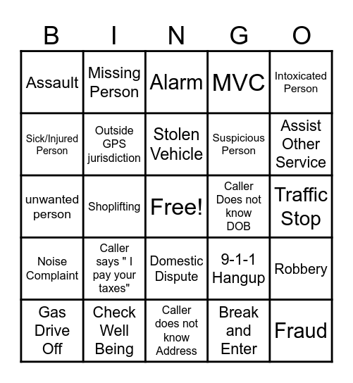 Communicator Bingo Card