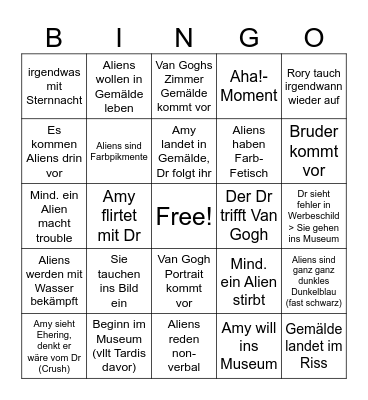 Das Orakel von Jakob Bingo Card