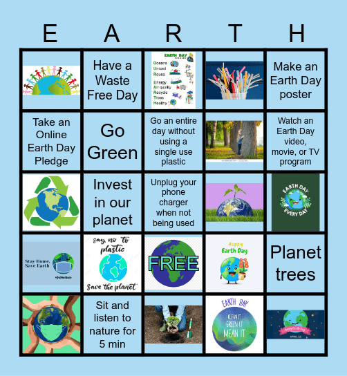 Earth Day Bingo 2024 Bingo Card