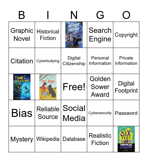 4-6 Library Bingo Card