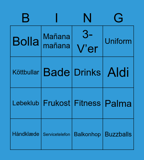 Utopia Bingo Card