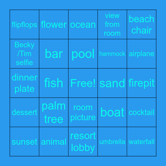 Barbados Bingo! Bingo Card