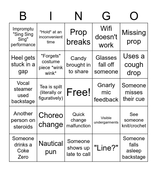 Tech Bingo Card