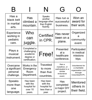 Building Effective Team Collaboration (Ice Breaker) Bingo Card