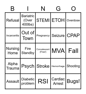 Crew 4 BINGO Card