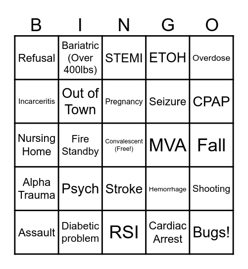 Crew 4 BINGO Card