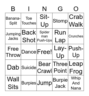 Haylee's Bingo Card