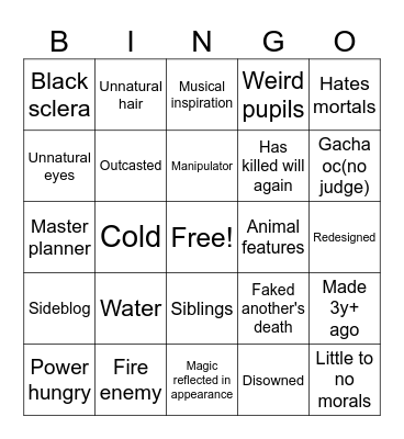 Storming Water Bingo Card