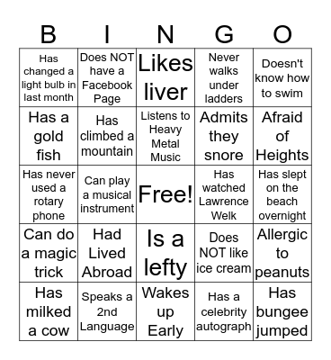 CCS PEOPLE BINGO Card