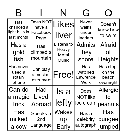 CCS PEOPLE BINGO Card