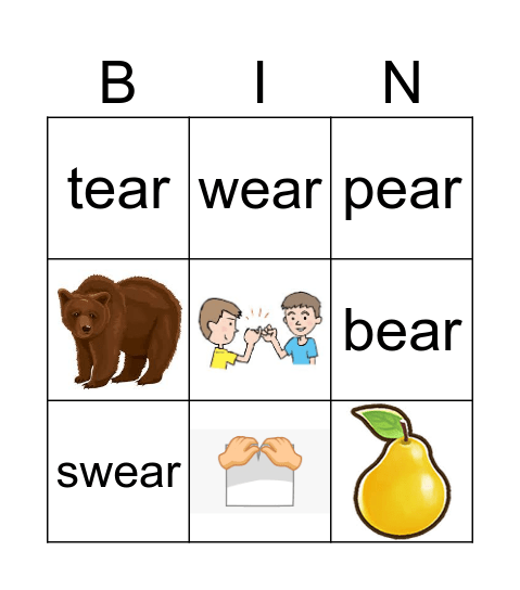 Untitled Bin Bingo Card