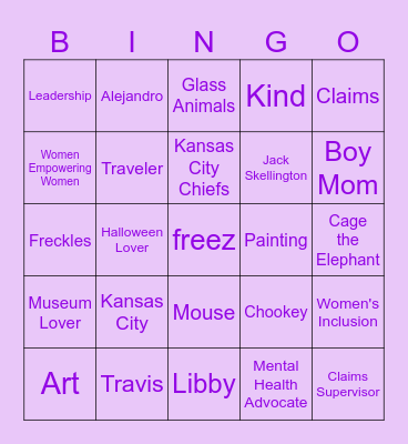 Libby Youmans Bingo Card