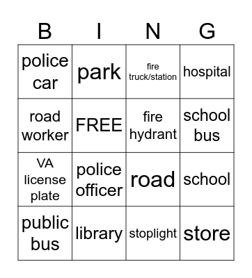 Local Gov't Bingo Card