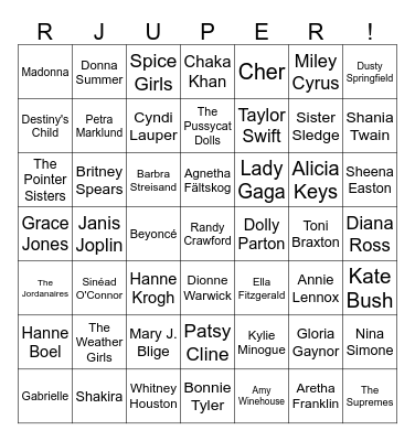 Vinstogo Rypebingo Card