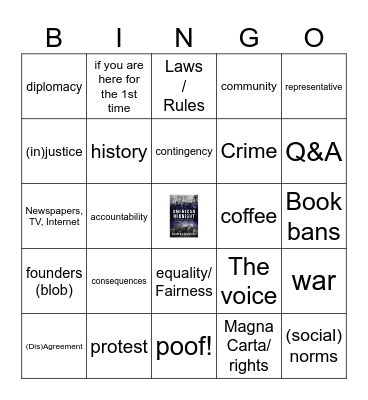 HMASDC Bingo 4/12/2024 Bingo Card