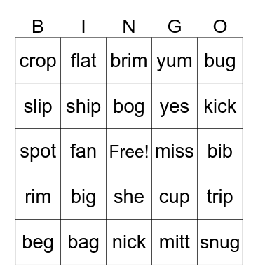 Bingo Card