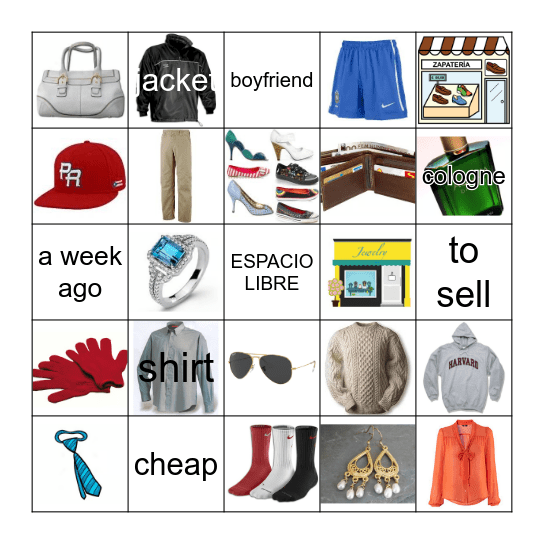 7A & 7B Vocab Bingo Card