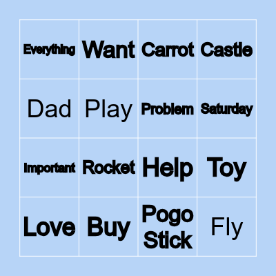 ASL VOCAB BINGO!!! Bingo Card