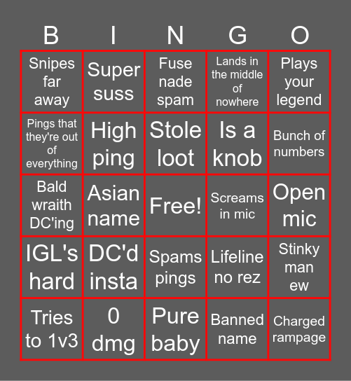 Drunkpex random edition Bingo Card