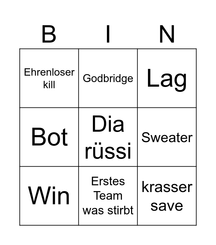 Hypixel Bingo Card