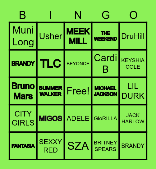 BIRTHDAY BINGO Card