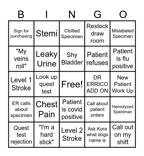 Lab Week Bingo 2024 Bingo Card