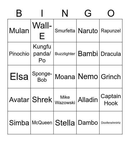 Inf Craft 136 Bingo Card