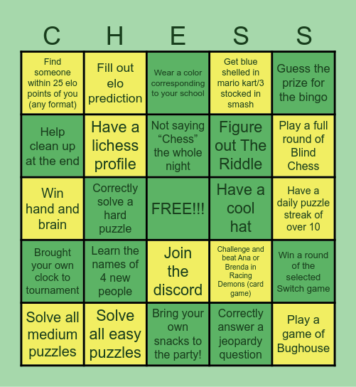 USF X UF BINGO! Bingo Card