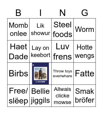 Viloot Binger Bingo Card