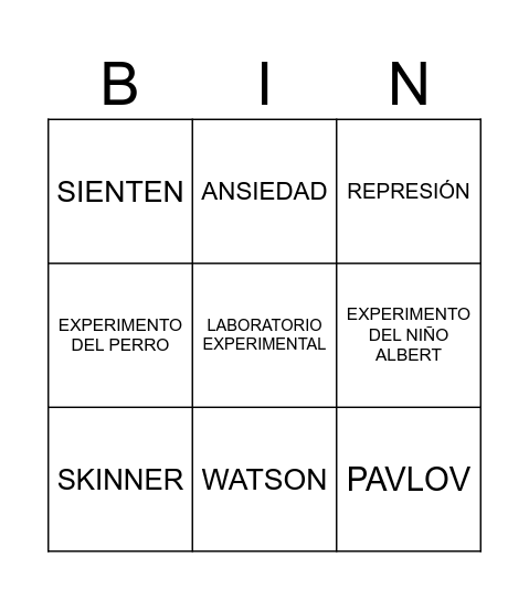 ¡BINGO! Bingo Card