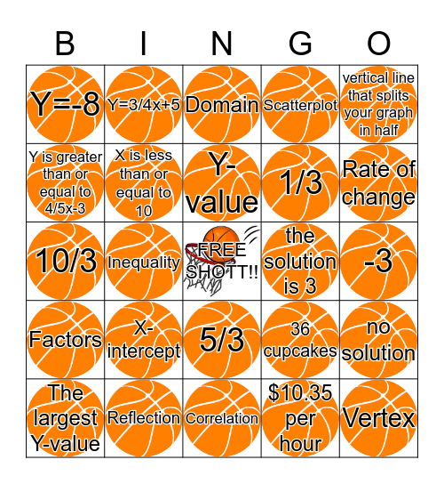 BINGO BALL Bingo Card