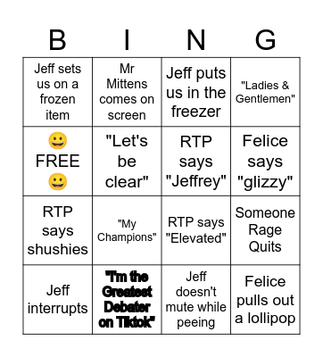 HVAC Friday Night Bingo! Bingo Card