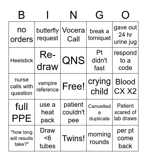 Lab Week Bingo - CHOMP Bingo Card