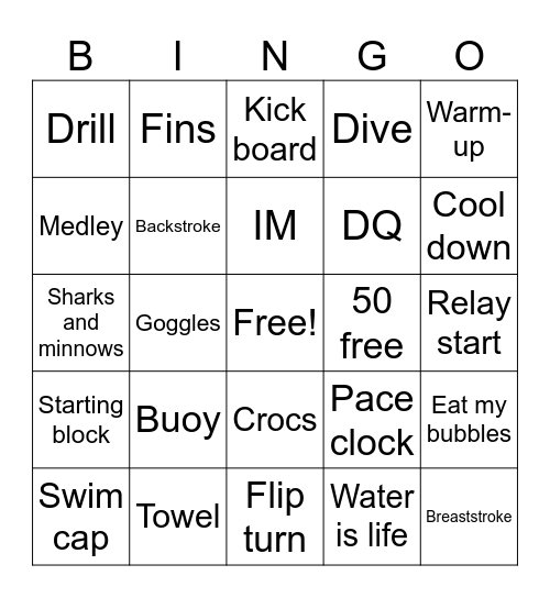 SSC Bingo! Bingo Card