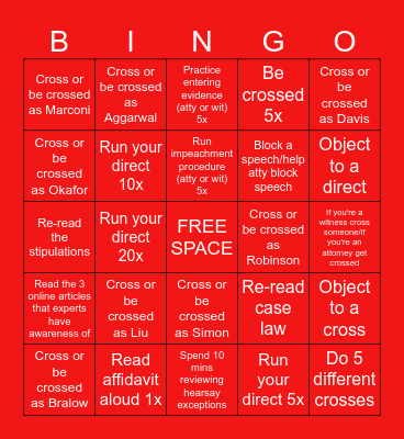 Free Lunch Bingo Board Bingo Card