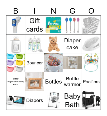 Baby Sprinkle Bingo Card