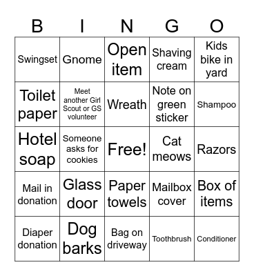 April Showers Bingo Card