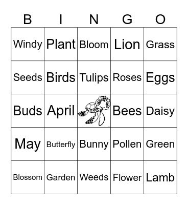 SPRINGTIME Bingo Card