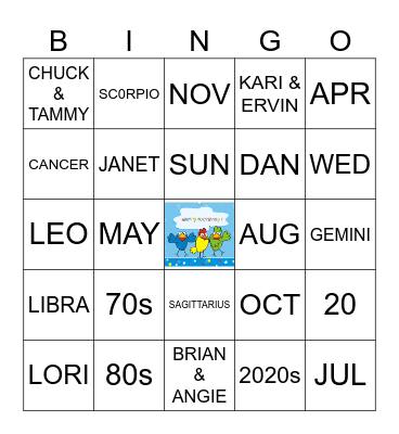 BIRTHDAY BINGO - APRIL 2024 Bingo Card