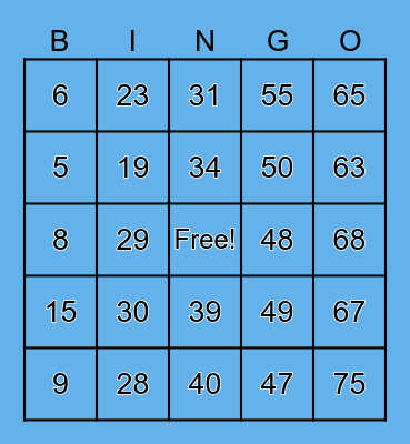 BASEBALL BINGO CSI vs QUEENS Bingo Card