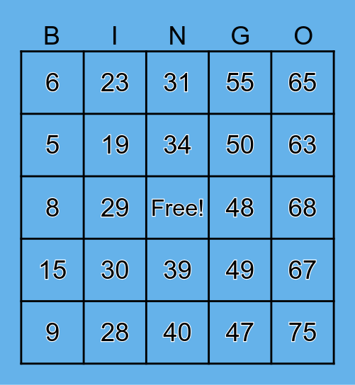 BASEBALL BINGO CSI vs QUEENS Bingo Card