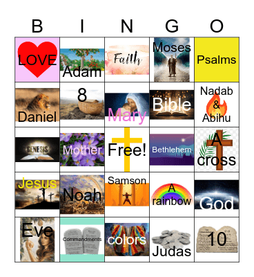 BIBLE Bingo Card