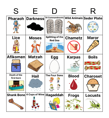 THE RELEVY'S PASSOVER BINGO Card