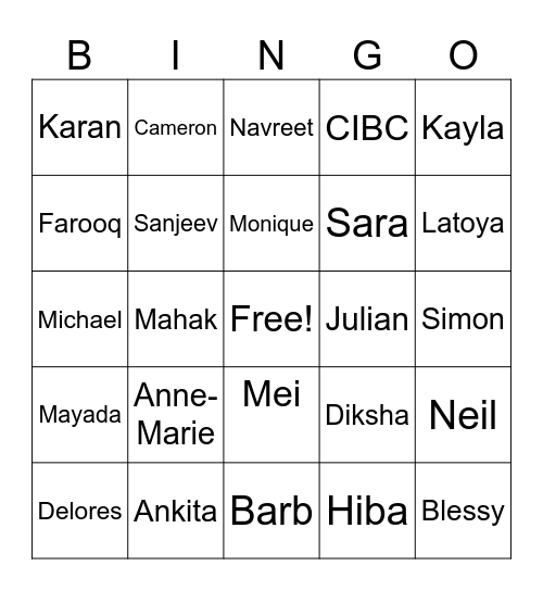Team Britannia & Latimer BINGO!!! Bingo Card