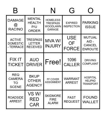 DECADES BINGO Card
