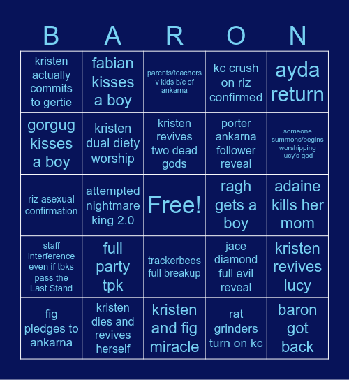 fhjy bingo board but it's late Bingo Card