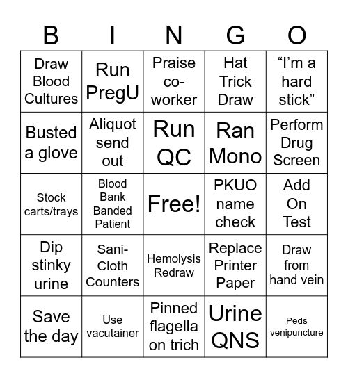 Lab Week Bingo 2024 Bingo Card