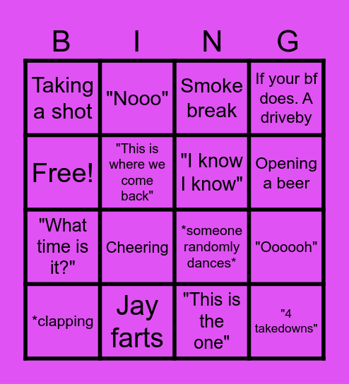 UFC 300 Bingo Card