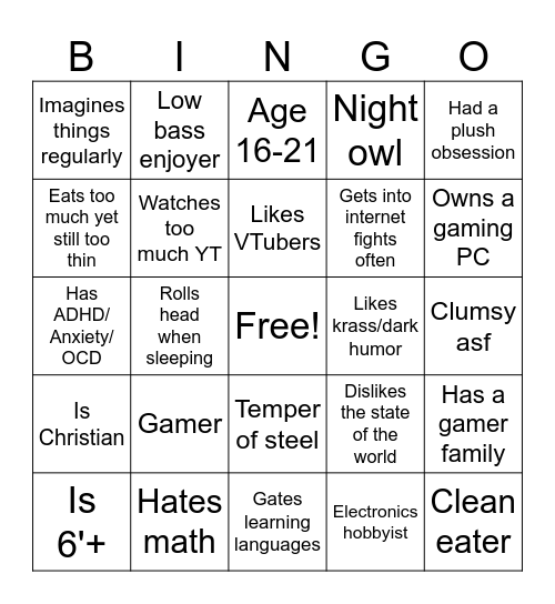 ._SUPERNOVA_. BINGO Card