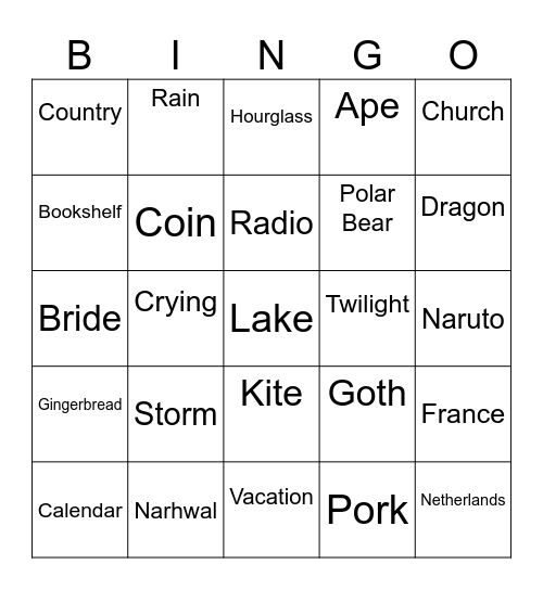 Infinite Craft Bingo Card